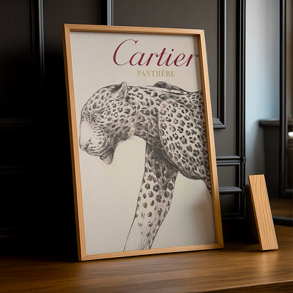 Cadre photo Cartier - Dessin Panthère