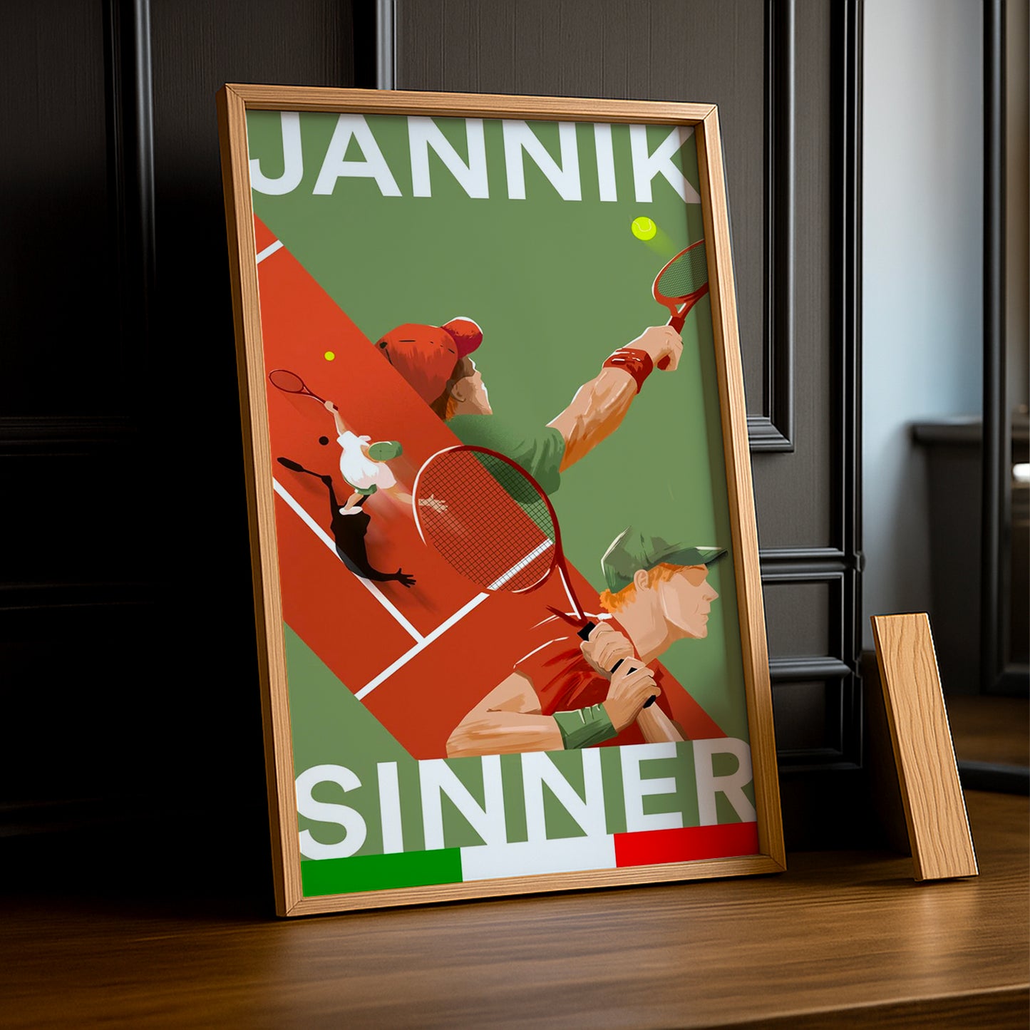 Poster Photo Tennis - Jannik Sinner Illustration