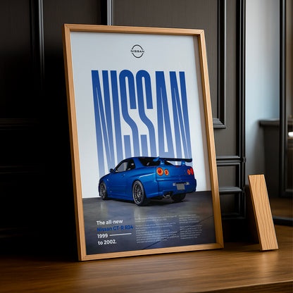 Poster Voitures - Nissan GT-R R-34