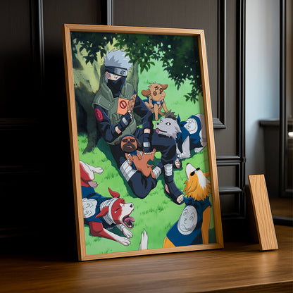 Cadre Photo Naruto - Kakashi's Ninja Dogs