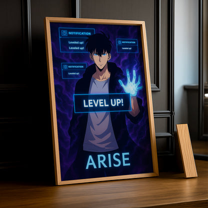 Cadre Photo Solo Leveling - Level Up Notification