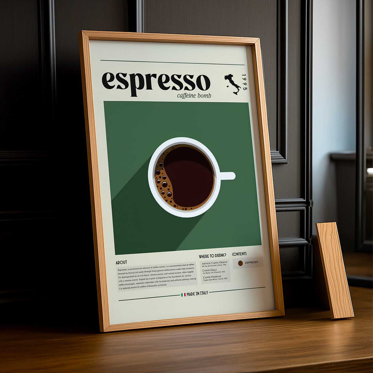 Cadre photo Coffee Lover - Cafein bomb
