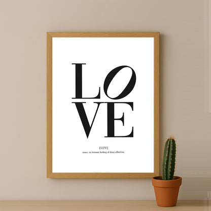 Cadre photo Citation - Love