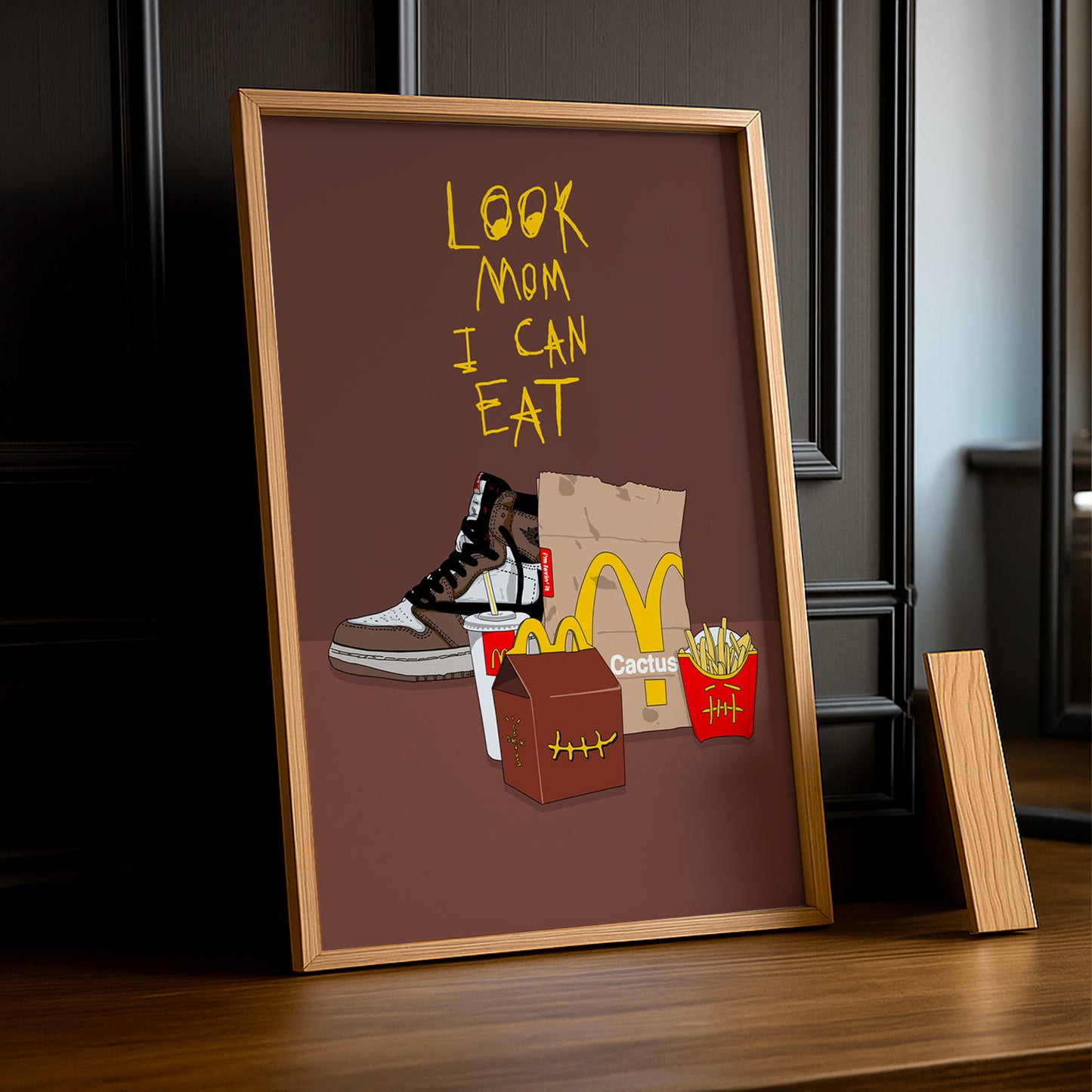 Cadre photo Look Mom I Can Eat