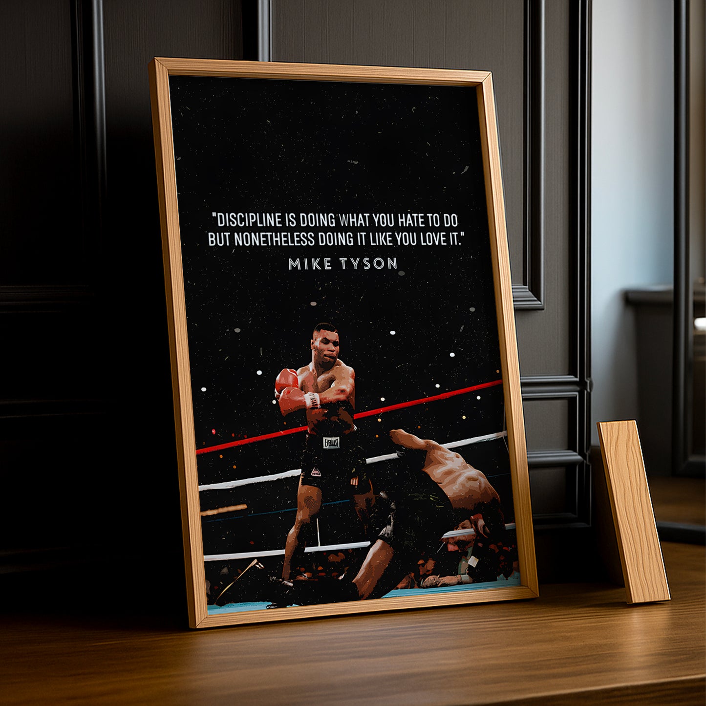 Cadre Photo Boxe - Mike Tyson Discipline
