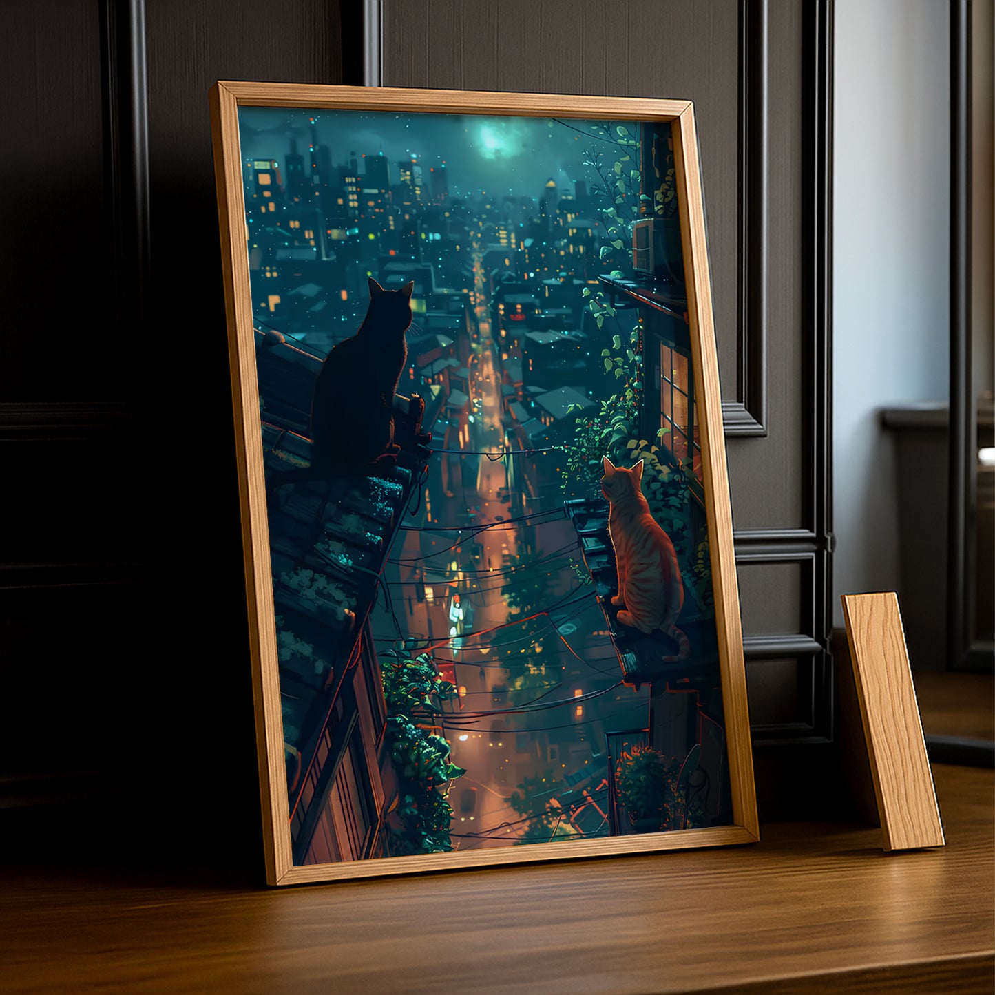 Cadre photo Chat view