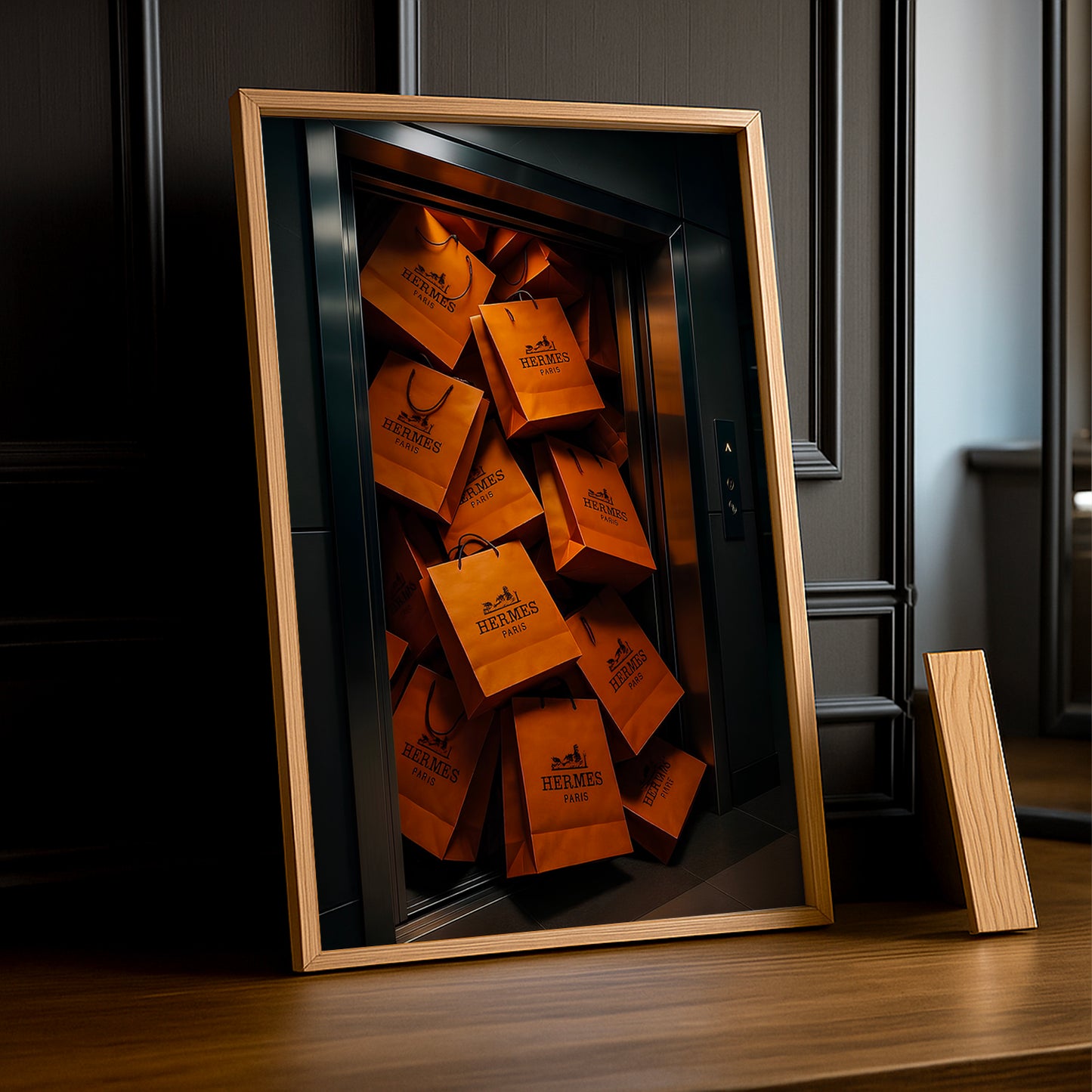Cadre photo Hermès - Ascenseur Sac