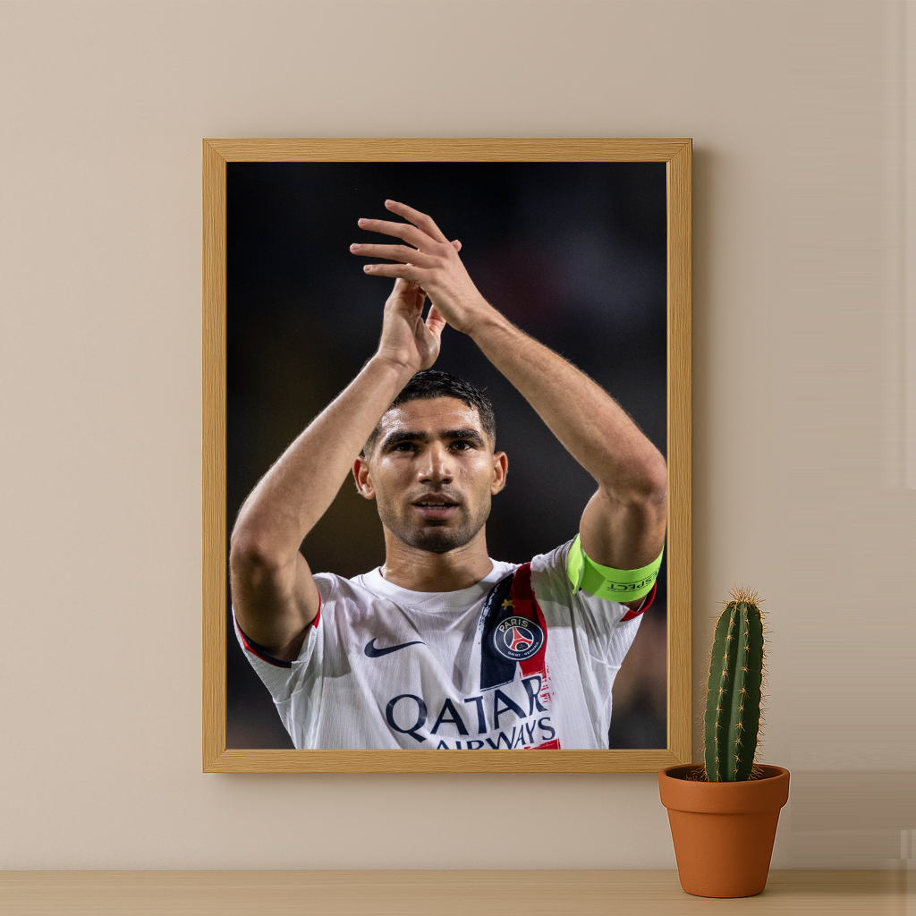 Poster encadrée Paris Saint-Germain - Achraf Hakimi PSG