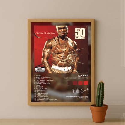 Poster 50Cent - Album Get Rich Or Die Trying