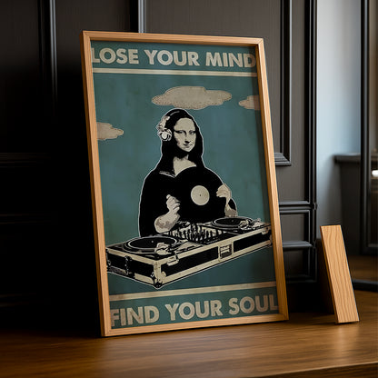 Cadre photo Mona Lisa La Joconde Lose Your Mind