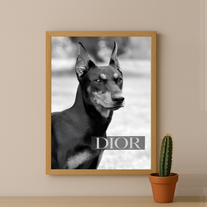 Cadre photo Dior Dog