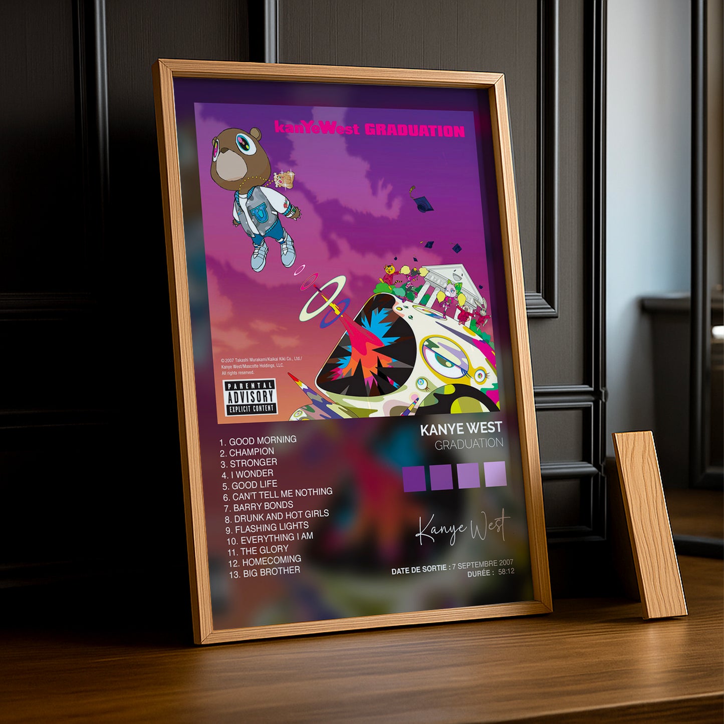 Cadre photo Graduation Kanye West