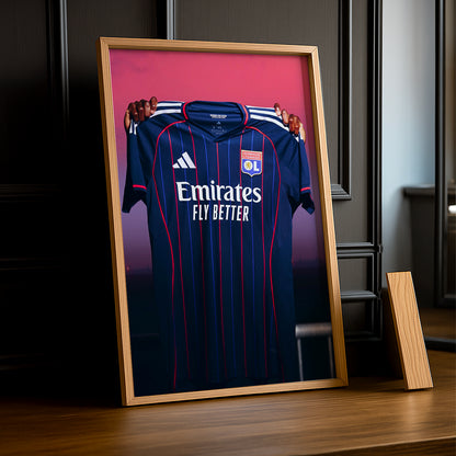 Cadre photo - Maillot Olympique Lyonnais 2026