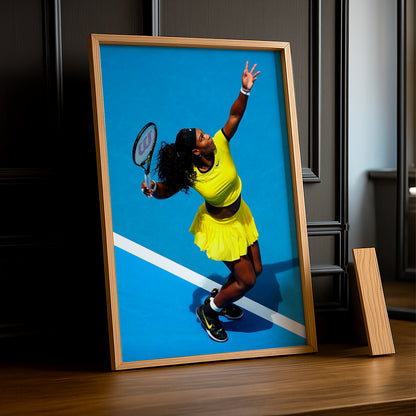 Cadre photo Tennis - Serena Williams Service