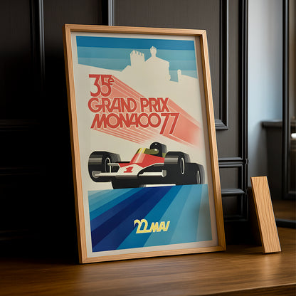 Cadre photo 35e Grand Prix Monaco 77