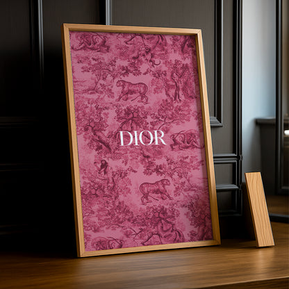 Cadre photo Dior Rose Dessin