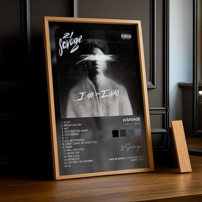 Poster 21Savage - Album I Am > I Was