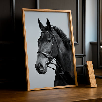 Cadre photo Équitation - Cheval Noir