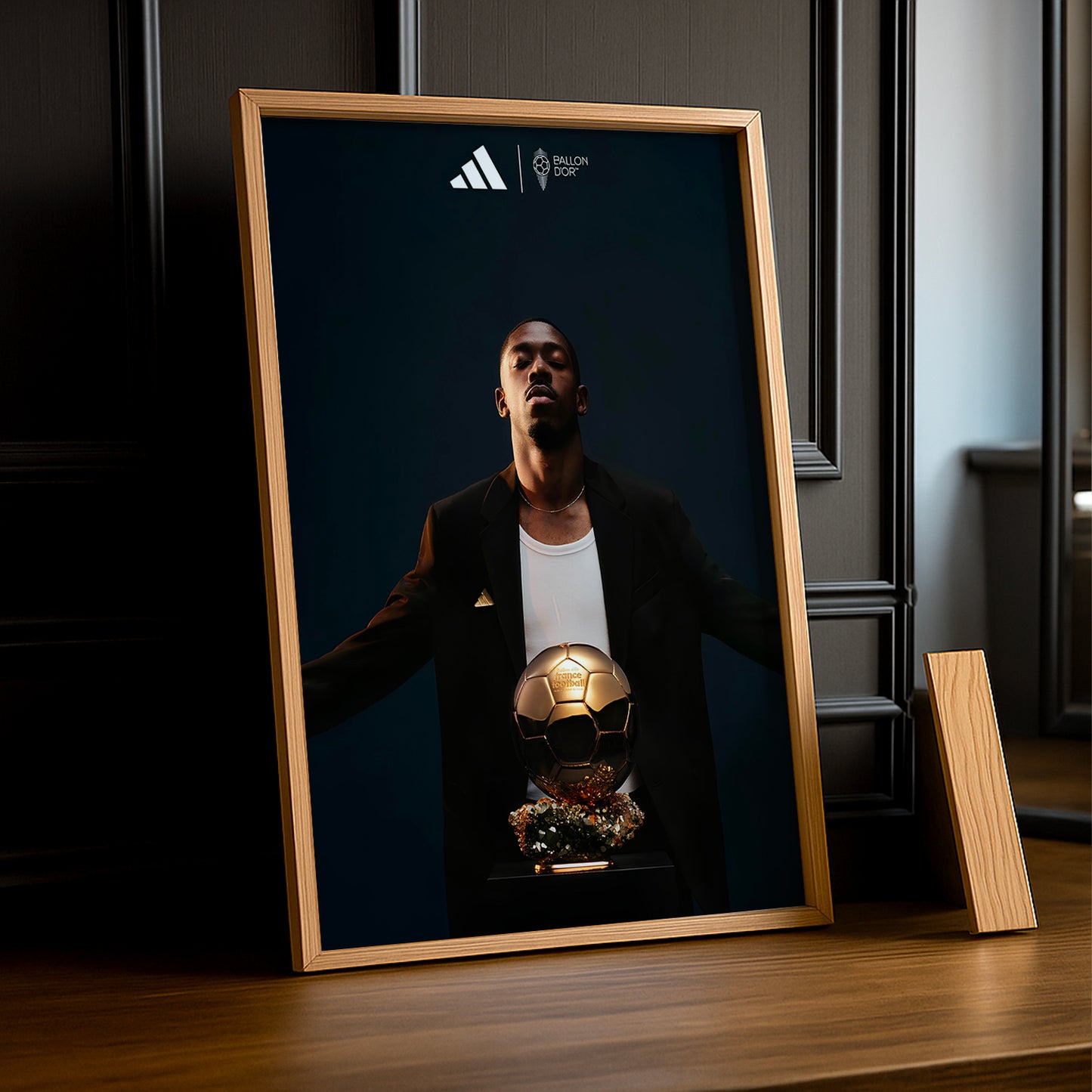 Cadre photo Ballon d'Or Ousmane Dembélé