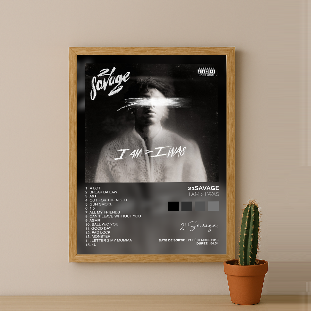 Poster 21Savage - Album I Am > I Was