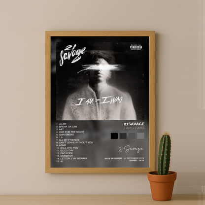Poster 21Savage - Album I Am > I Was
