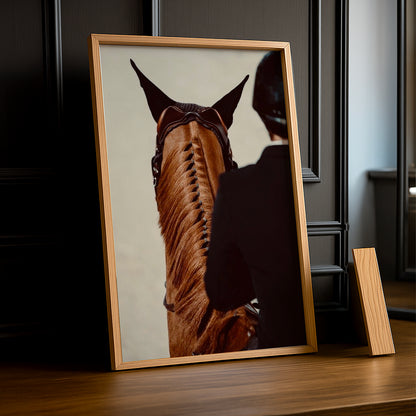 Cadre photo Équitation - Cheval de dos