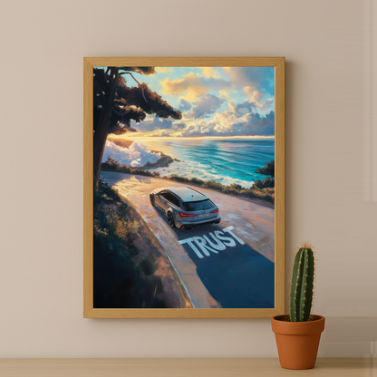 Audi RS6 Gris nardo - Poster