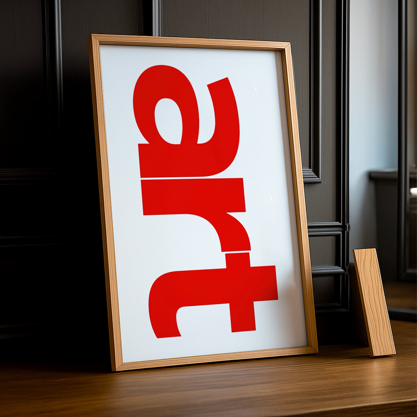 Cadre photo Citation - art typography