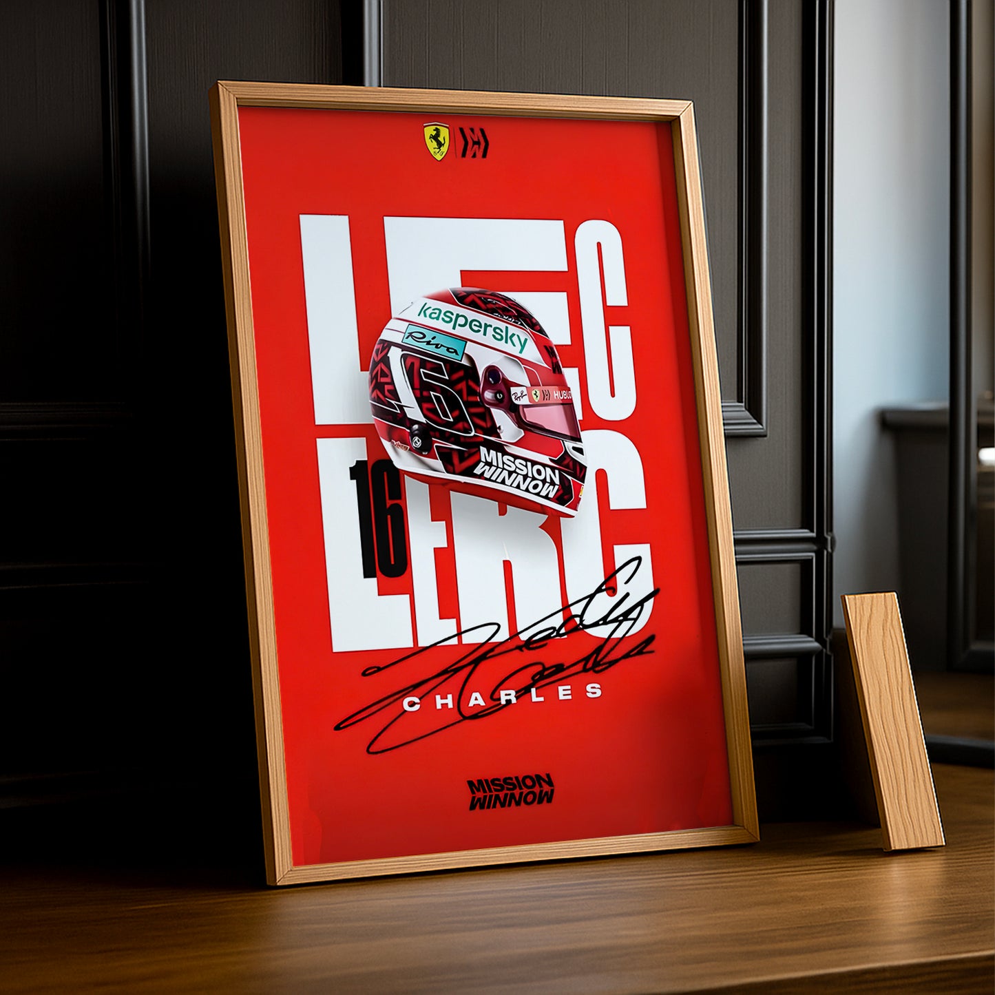 Cadre photo Charles Leclerc Formule 1
