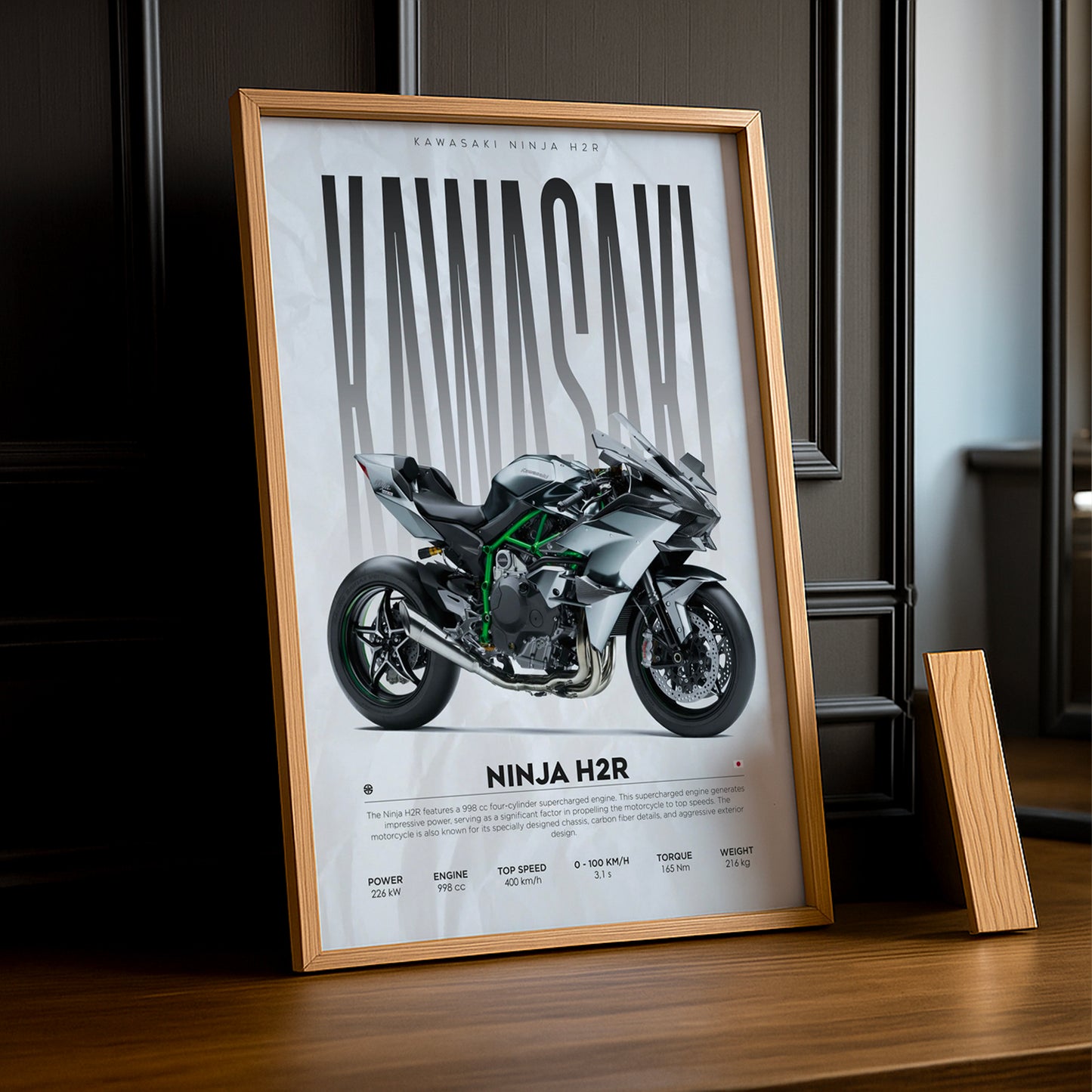 Cadre photo Kawasaki Ninja H2R