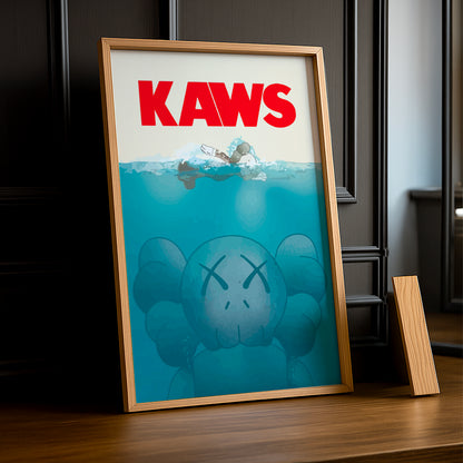 Cadre photo Kaws Requin