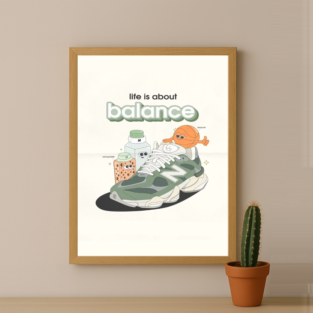 Cadre photo New Balance - life is about balance