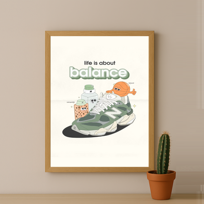 Cadre photo New Balance - life is about balance