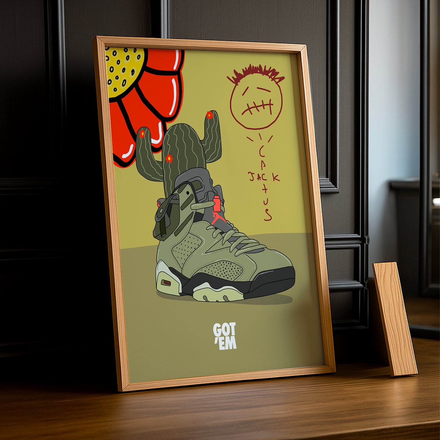 Cadre photo Air Jordan 4 Cactus Jack Got'Em