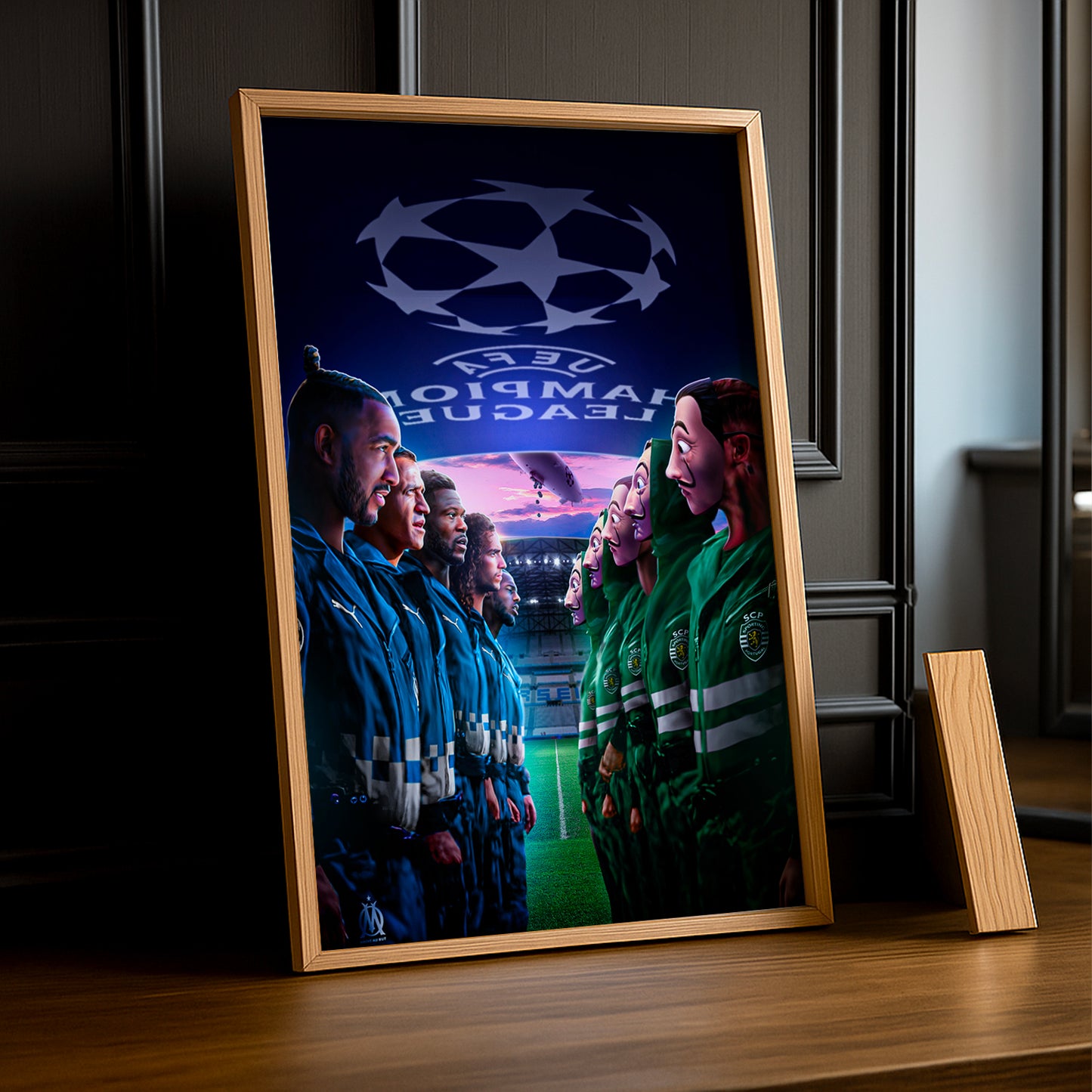 Cadre photo Olympique de Marseille Champions League