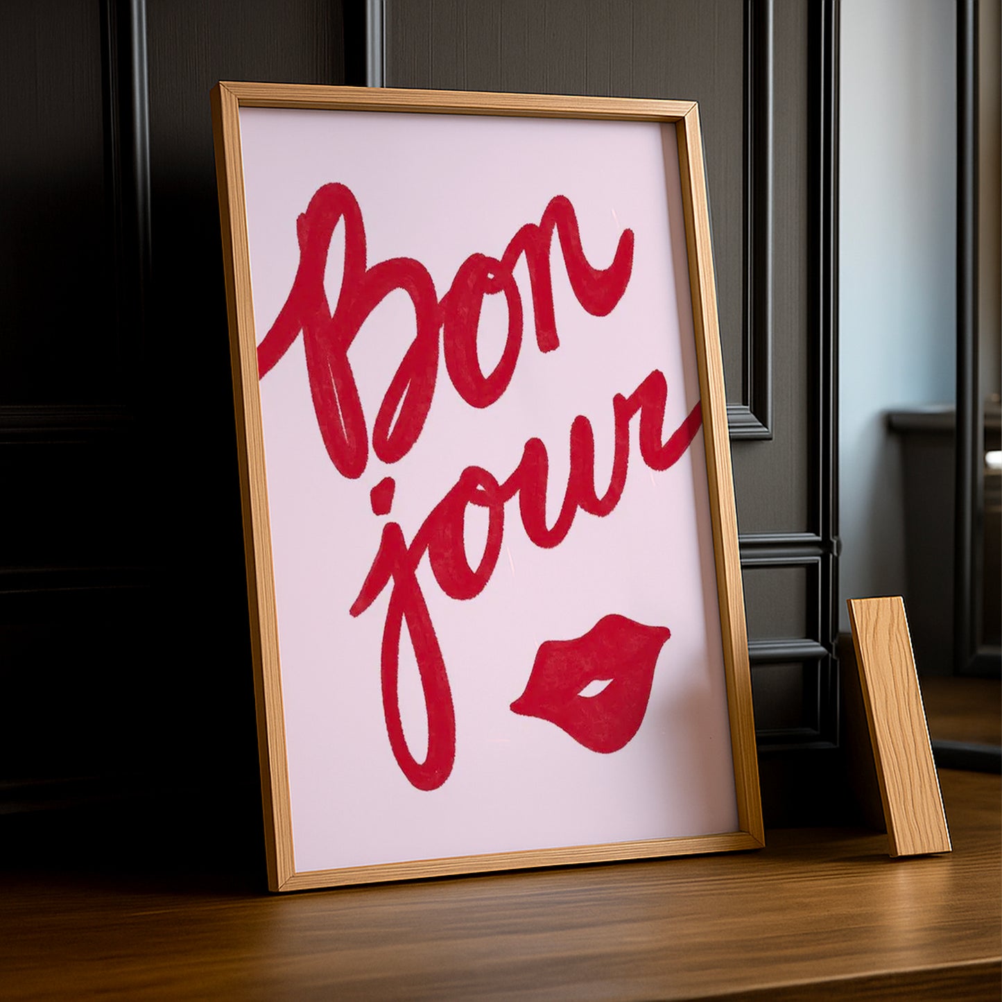 Cadre photo Citation - Bonjour