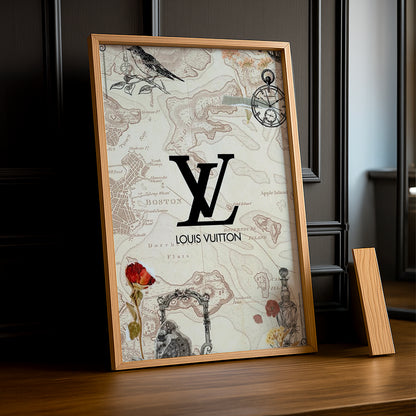 Cadre photo Louis Vuitton - Map
