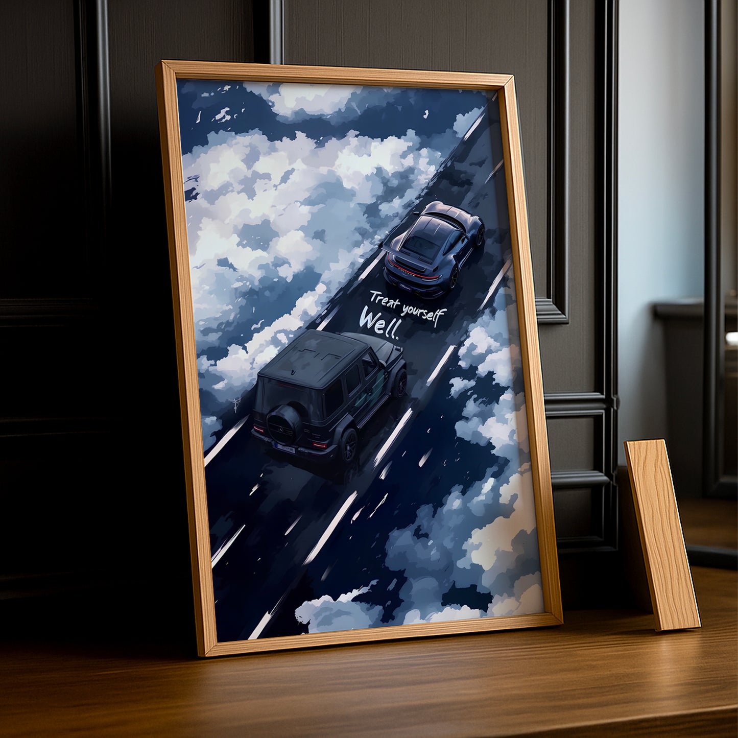 Mercedes x Porsche - Poster