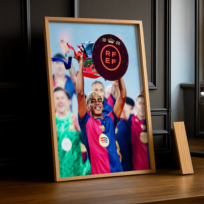 Cadre Photo FC Barcelone - Yamal Trophée