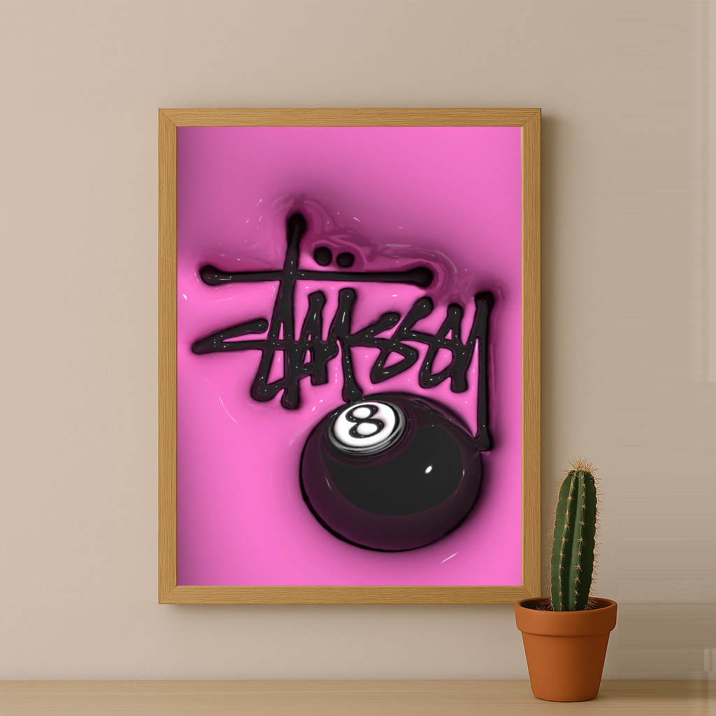 Cadre photo Stüssy - 3D Pink