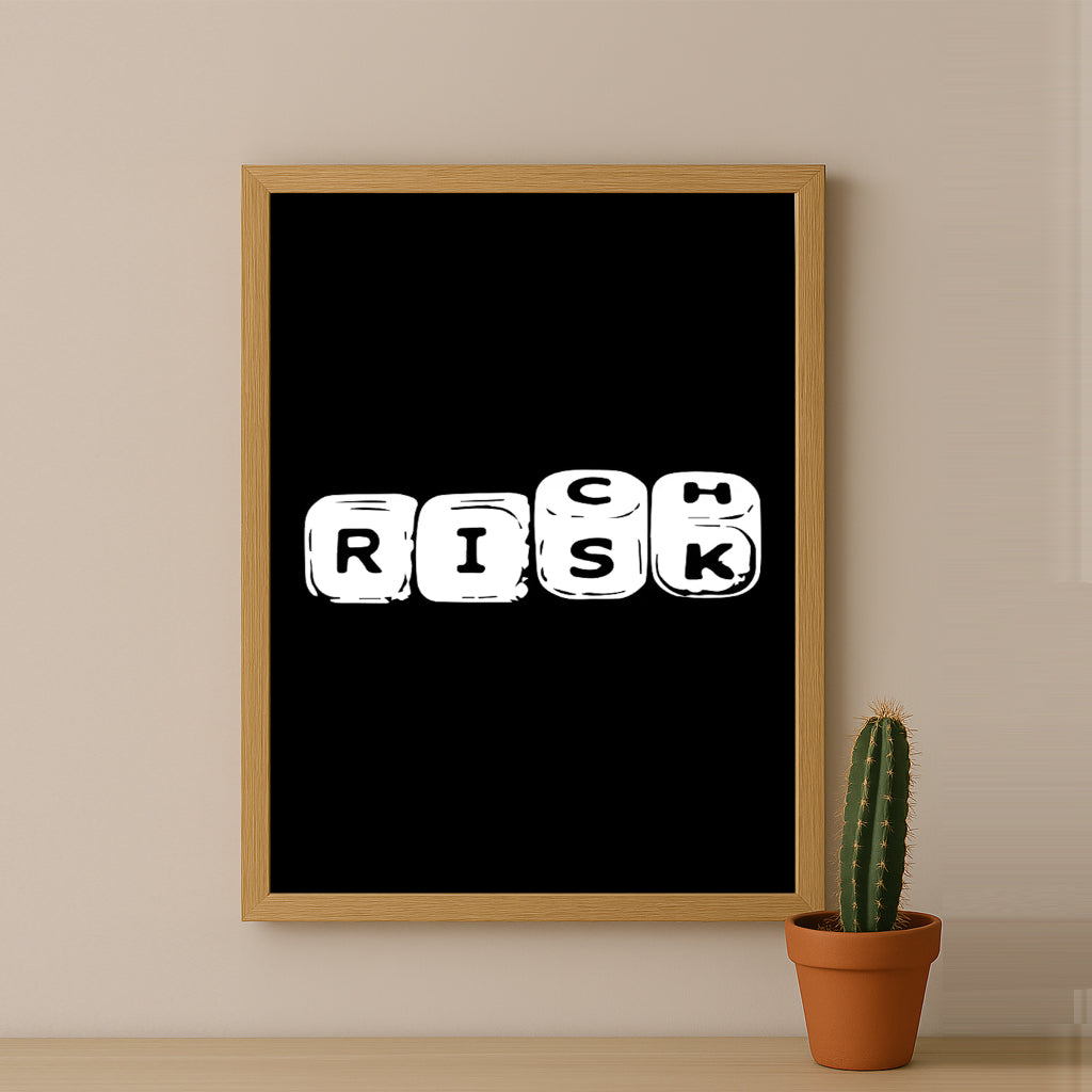 Cadre photo Motivation - Risk, Rich