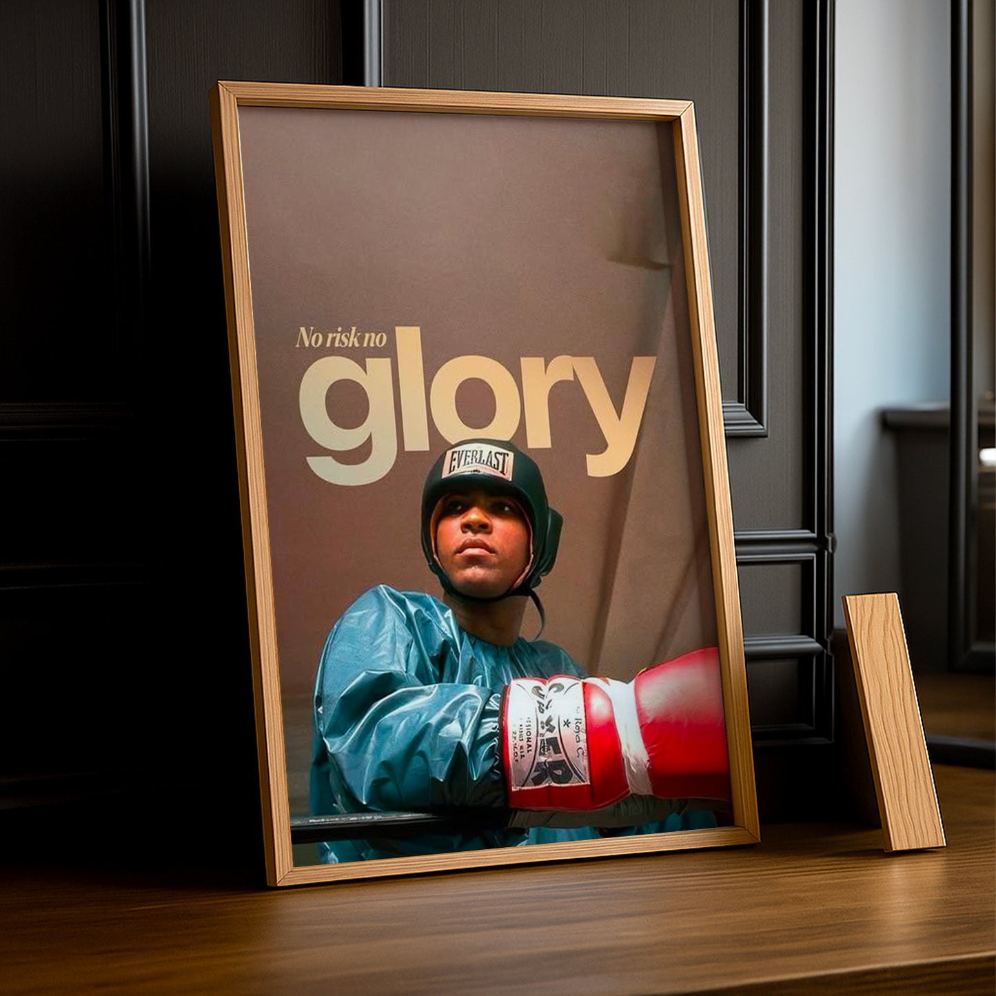 Cadre Photo Boxe - No Risk No Glory