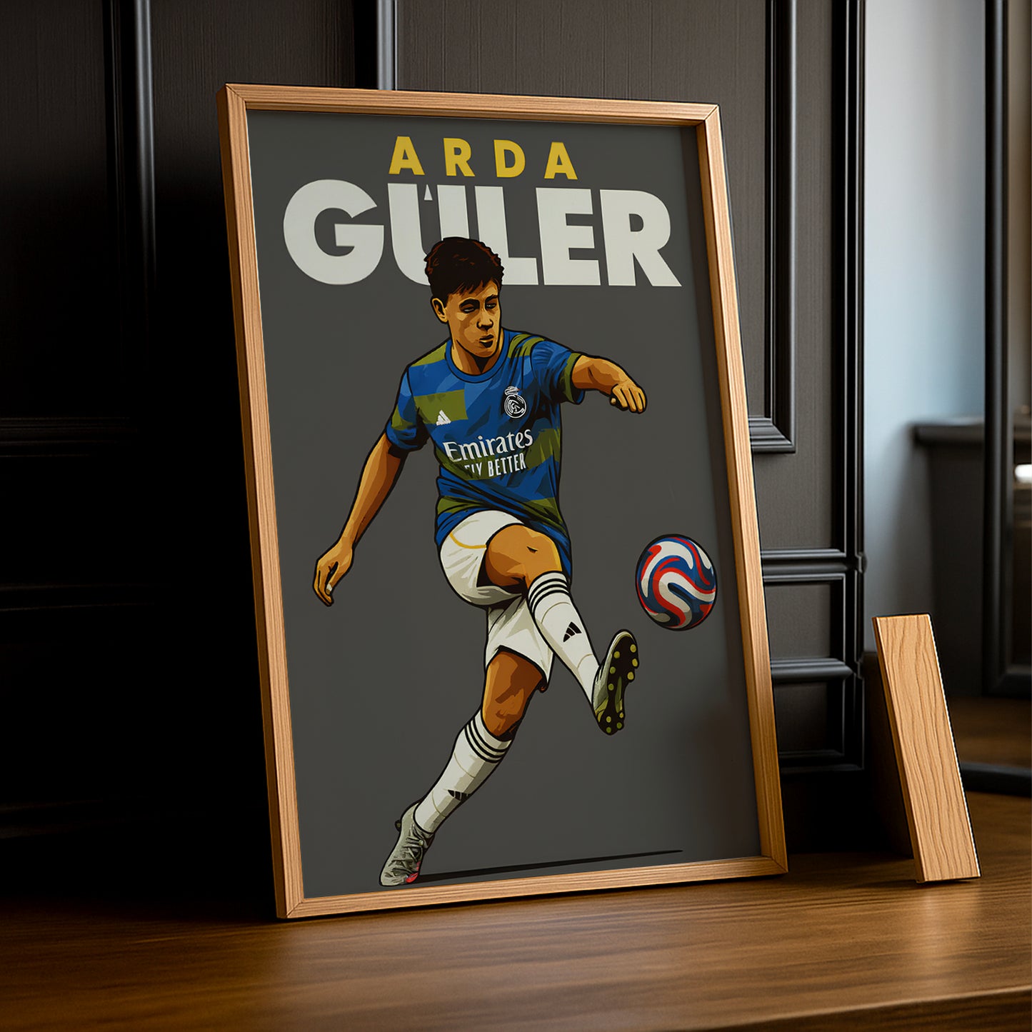 Cadre Photo Arda Güler Real Madrid – Affiche HD Encadrée Papier Premium