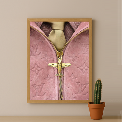 Cadre photo Louis Vuitton rose