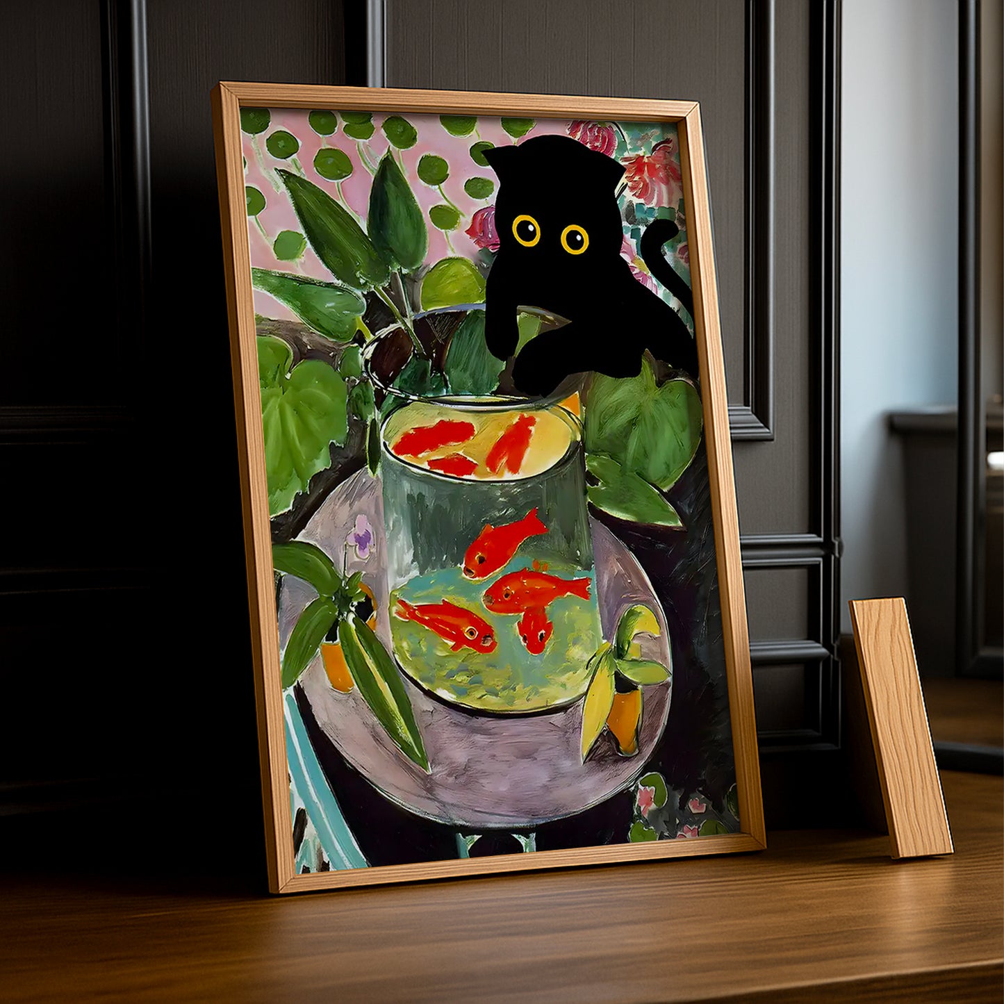 Cadre Photo Chat - Aquarium