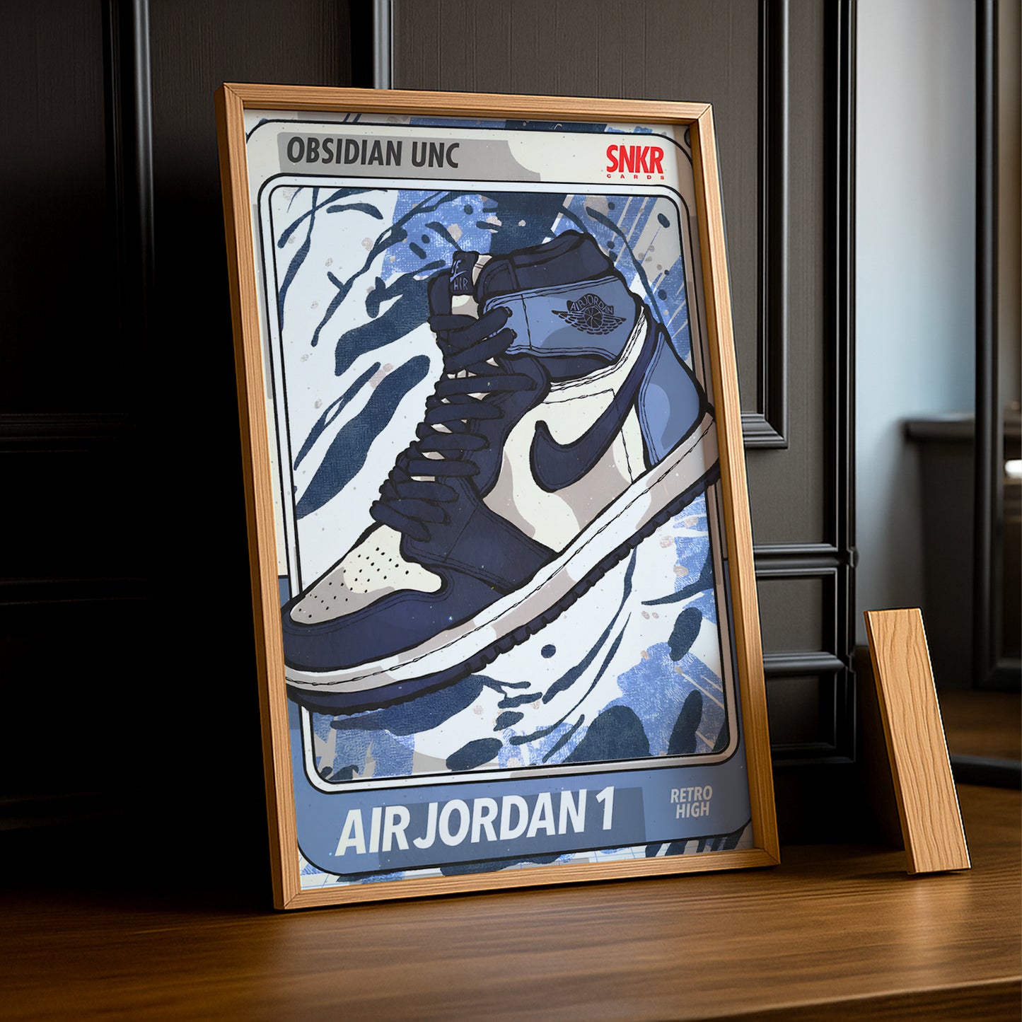 Poster Air Jordan 1 Obsidian UNC