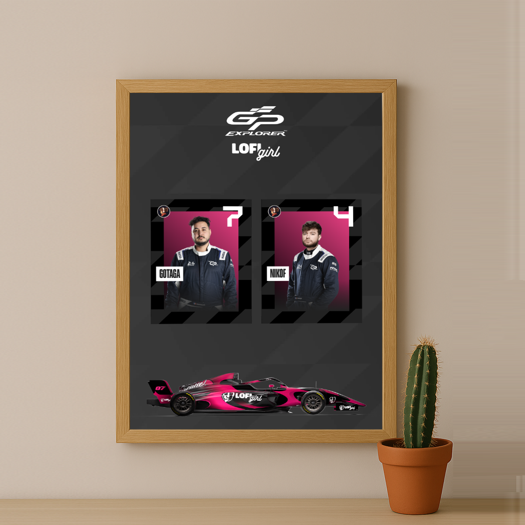 Cadre Photo GP Explorer Gotaga x Nikof Lofi Girl