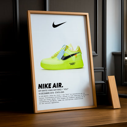 Cadre photo Off-White x Nike Air Force 1 Volt