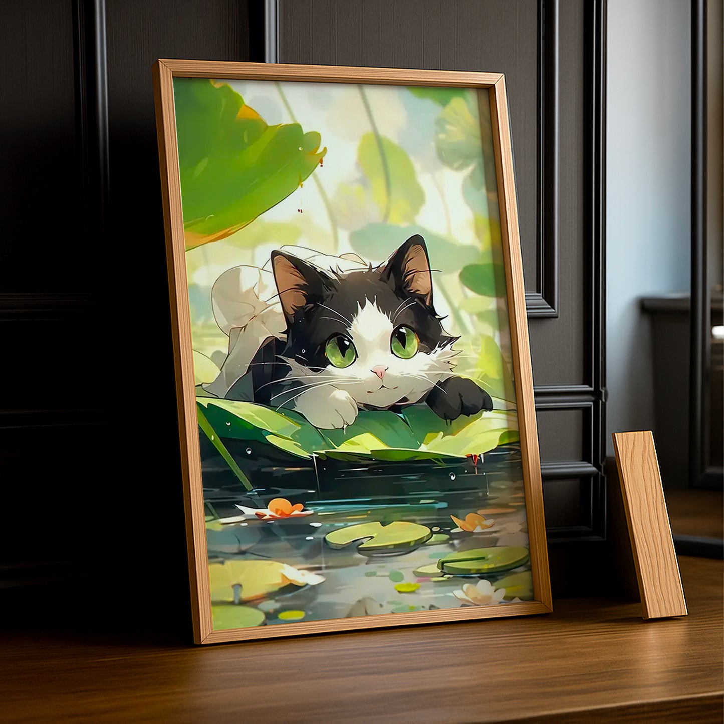 Cadre Photo Chat - Chaton yeux vert