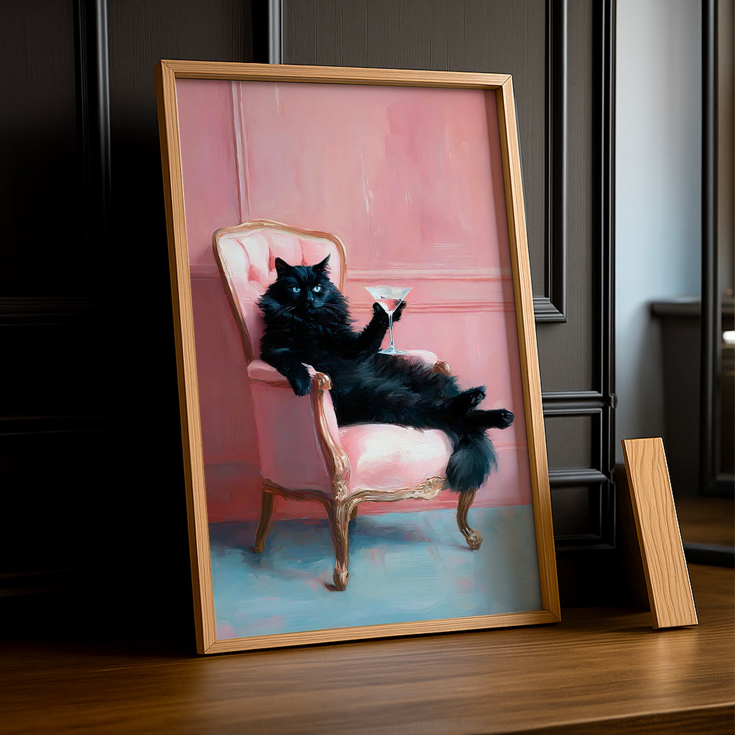 Cadre Photo Chat - Sofa Rose